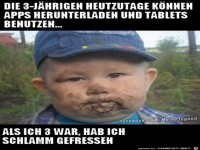 Die 3 jaehrigen Heutzutage