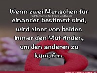 Wenn zwei Menschen fuer einander...