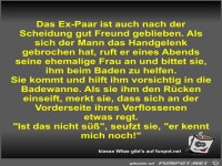 Das Ex-Paar ist auch nach der Scheidung gut Freund geblieben