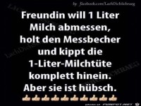 Milch abmessen