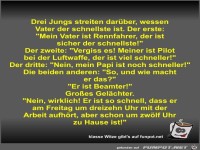 Drei Jungs streiten dar�ber