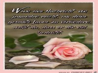 Wenn eine Nachricht von jemanden reicht