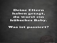 Humorvoller Spruch �ber das Erwachsenwerden