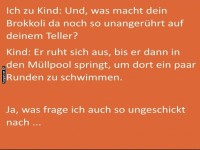 Kind und der unber�hrte Brokkoli