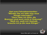 Karl zum Fahradmechaniker