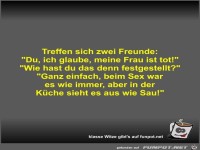 Treffen sich zwei Freunde