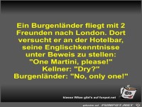 Ein Burgenl�nder fliegt mit 2 Freunden nach London