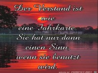 Der Verstand ist wie eine Fahrkarte