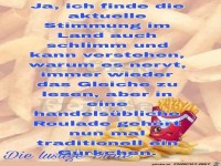 Genauso ist es