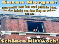 Guten Morgen mit witzigem Zitat