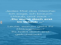 Das unerwiderte Urlaubsgesprch