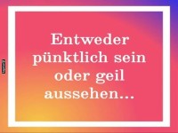 Der t�gliche Struggle: P�nktlich oder stylisch?