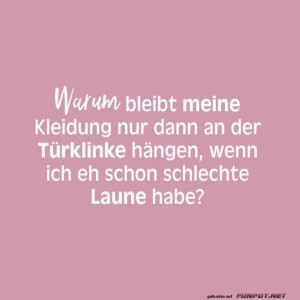 Türklinken-Drama:-Mode-gegen-Laune!.jpg von Schneeflittchen