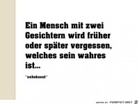 zwei gesichter