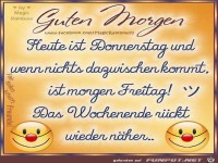 Heute ist Donnerstag
