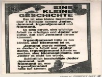 eine Kleine Geschichte.......