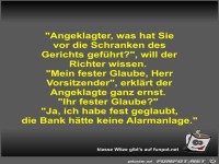 Angeklagter, was hat Sie vor die Schranken des Gerichts...