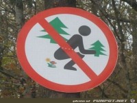 Lustiges Verbotsschild