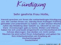 Wetterbedingte Kndigung