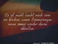 Nicht leicht nach vorne zu blicken