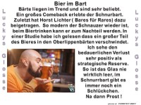 Bier im Bart