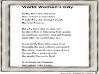 Weltfrauentag Englisch