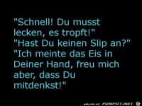 schnell es tropft......