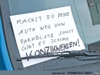 Machst Du Deine Auto weg...