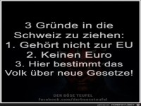 3 Gr�nde f�r die Schweiz