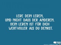 lebe dein leben