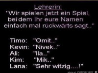 wir spielen jetzt ein Spiel