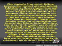 Eine deutsche Frau und ein Italiener heiraten