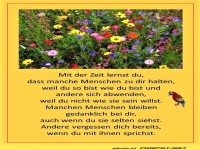 Mit der Zeit lernst du