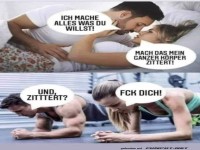 Witzige Konversation über Leidenschaft und Fitness