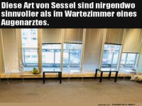 Minimalistisches Wartezimmer-Design