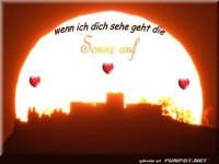 wenn ich dich sehe geht die Sonne auf