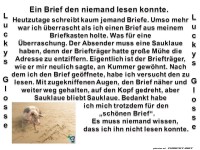 Ein Brief den niemand lesen konnte