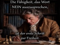 Der mutige Schriftsteller des Neins