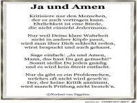 Ja und Amen