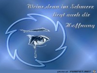 weine, denn im Schmerz......