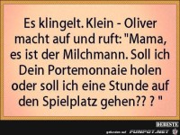 es klingelt an der T�r.......