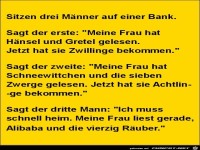sitzen 3 M�nner auf einer Bank........