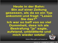 Heute in der Bahn