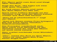 ein Mann geht zum Arzt