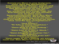 Kommt ein Mann in eine Arztpraxis