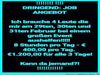 Job-Angebot f�r schnelle
