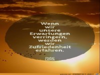 Wenn wir unsere Erwaetung verringern