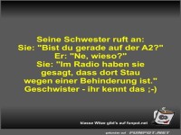 Seine Schwester ruft an