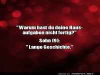 Lustiger Dialog �ber Hausaufgaben