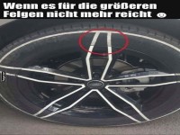 Kreative L�sung f�r kleine Felgen